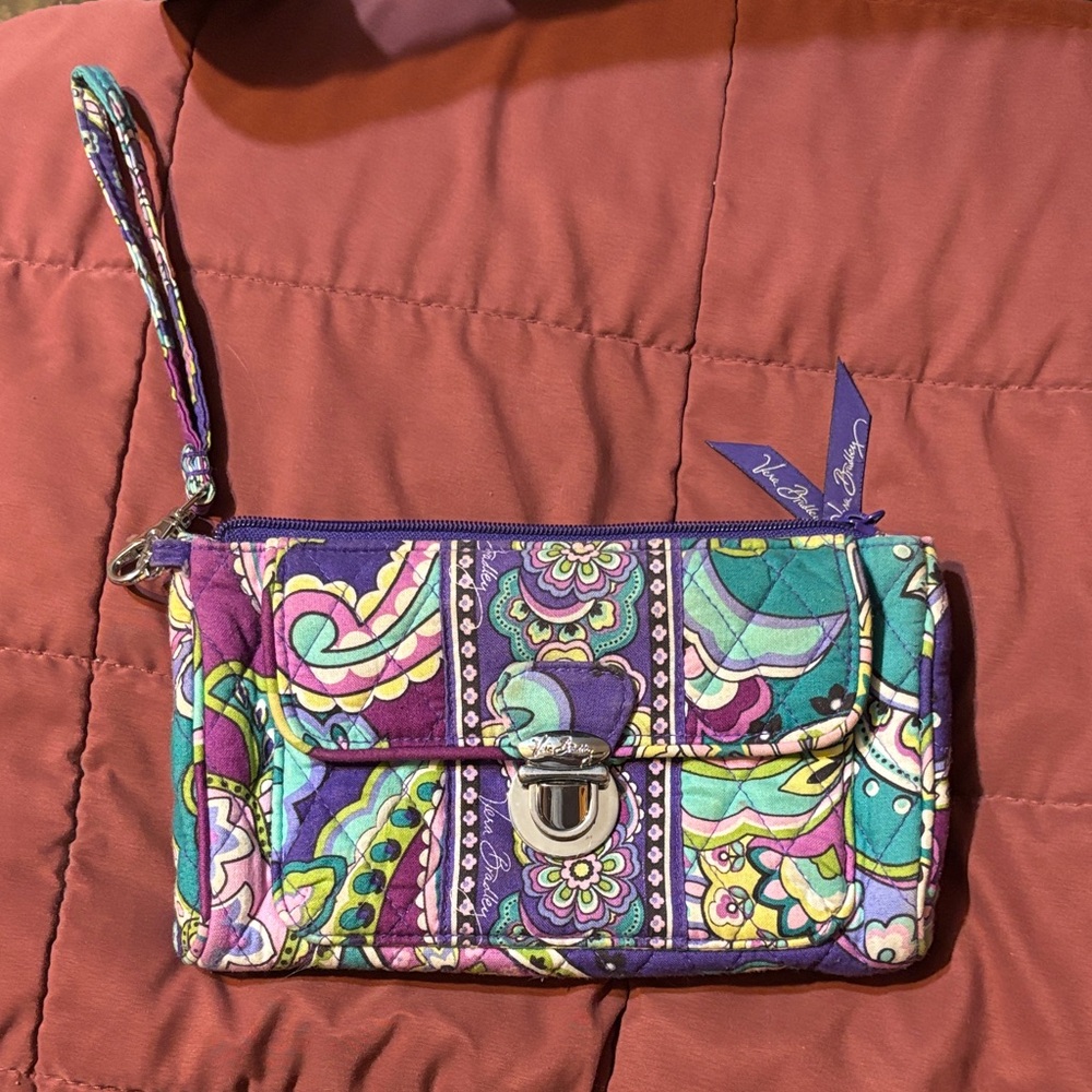Vera Bradley Multicolor Paisley Wristlet